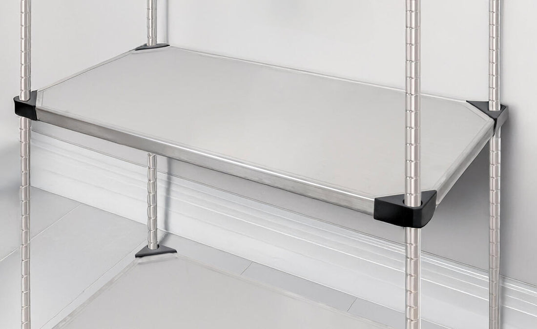 Omcan - 24″ x 72″ Stainless Steel Solid Shelf for Chrome Racks - 49140