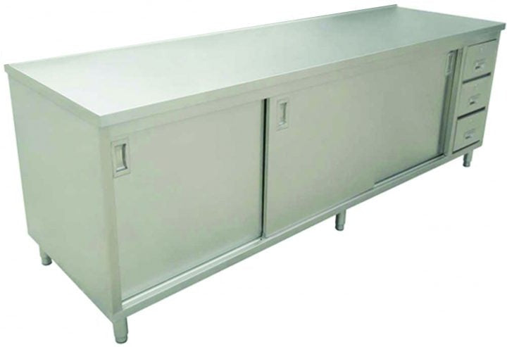 Omcan - 24″ x 72″ Stainless Steel Worktable With Cabinets And Drawers - 44191