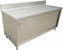 Omcan - 24″ x 72″ Worktable with Sliding Door Cabinet and 4″ Backsplash - 43482