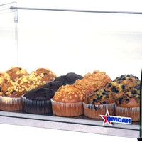 Omcan - 25 L Capacity Countertop Food Display Case with Curved Front Glass - 44370