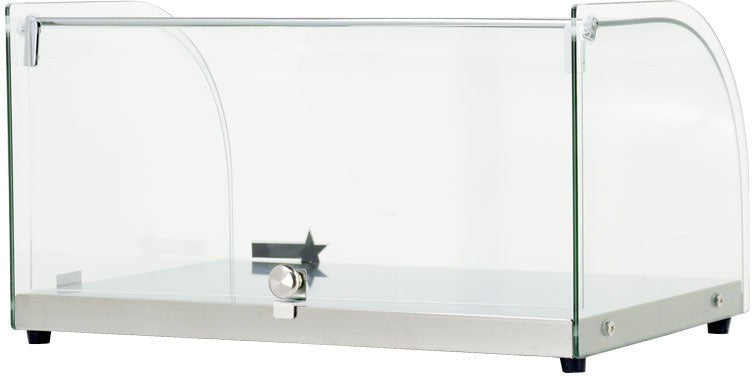 Omcan - 25 L Capacity Countertop Food Display Case with Curved Front Glass - 44370