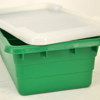 Omcan - 25″ x 16″ x 8.5" Green Stackable Meat Lug, Pack of 5 - 10937