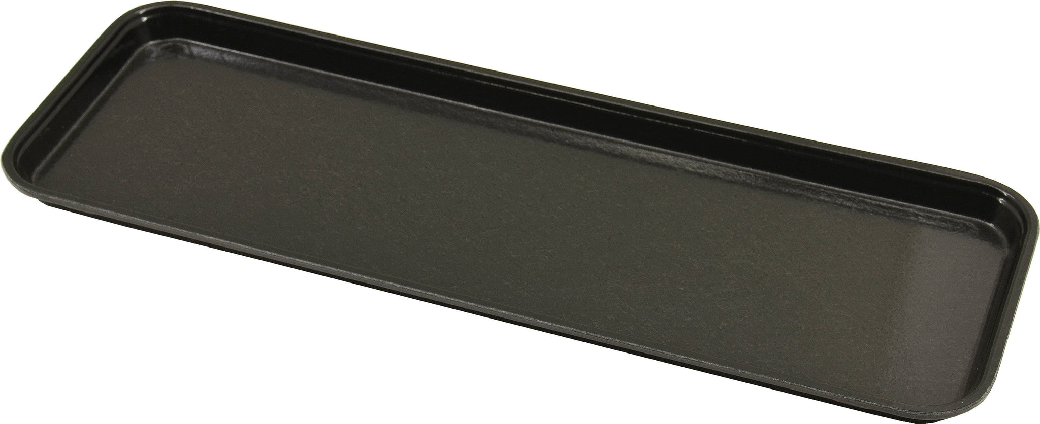 Omcan - 25.5” x 9” Black Fiberglass Tray, 10/cs - 85240