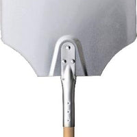 Omcan - 26" Aluminum Pizza Peel with Wooden Handle (12” x14”), Pack of 4 - 80249