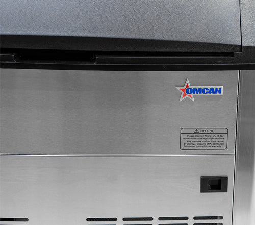 Omcan - 26″ Ice Maker Dual Water Input with 80 lb Bin Capacity - 47484
