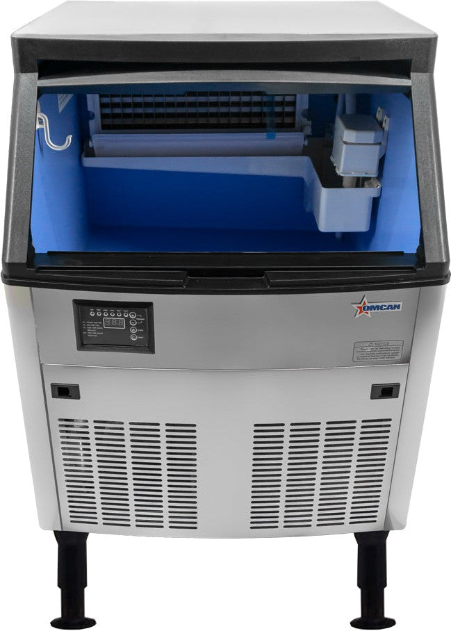 Omcan - 26″ Ice Maker Dual Water Input with 80 lb Bin Capacity - 47484