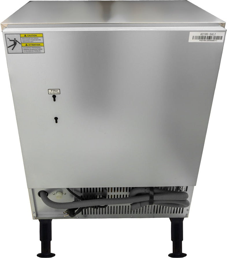 Omcan - 26″ Ice Maker Dual Water Input with 80 lb Bin Capacity - 47484