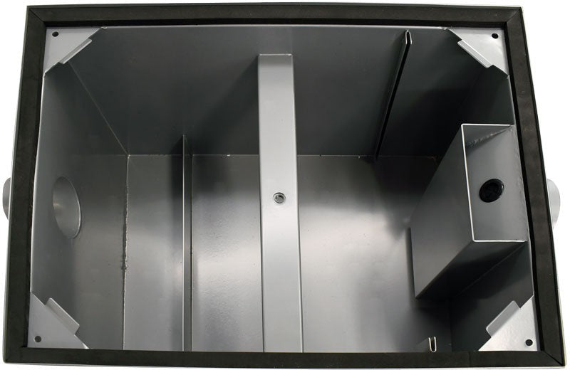 Omcan - 26" x 16.5" x 16.5" Grease Trap Steel With Capacity 50 lbs - 48140