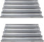 Omcan - 26″ x 18″ 4-Loaf Compartments Glazed Aluminium Baguette/French Bread Pan, Pack of 2 - 81114