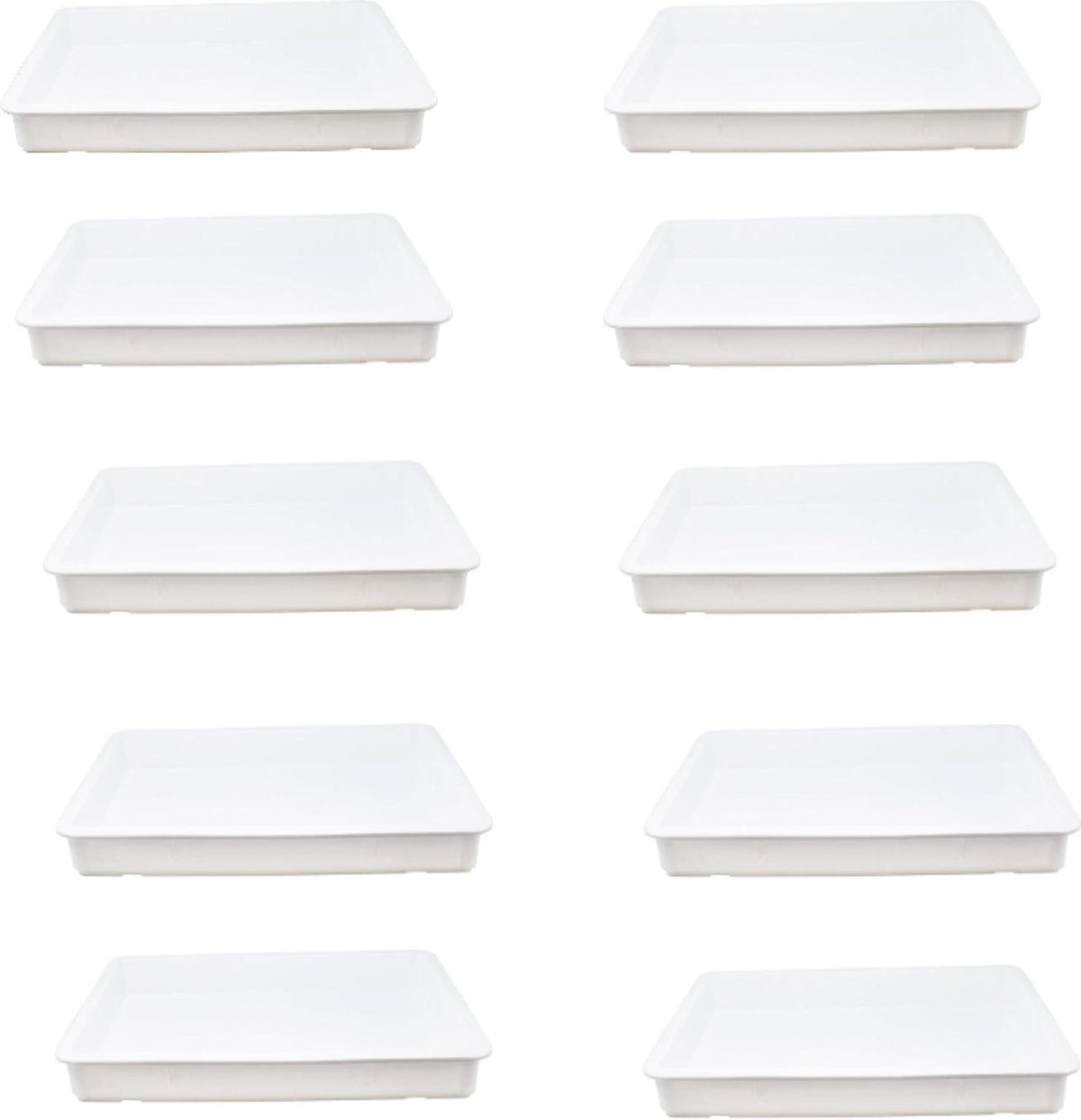 Omcan - 26" x 18" x 3.25" Stackable Pizza Dough Proofing Box, Pack of 5 - 80889 (Cover/Lid not included)
