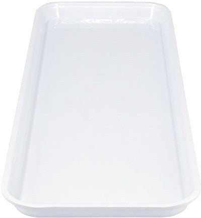 Omcan - 26″ x 9″ x 3/4″ White Fiberglass Market Tray, Pack of 5 - 85260