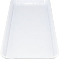 Omcan - 26″ x 9″ x 3/4″ White Fiberglass Market Tray, Pack of 5 - 85260
