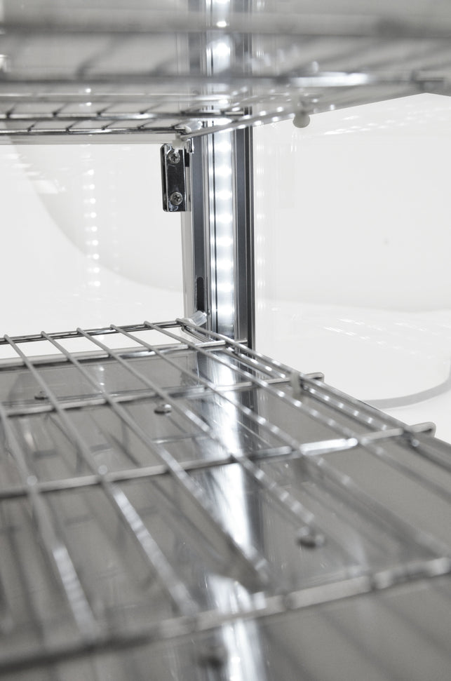 Omcan - 28” Countertop Display Warmer with Front & Rear Doors & 2 Shelves - DW-CN-0080-L