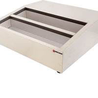 Omcan - 28″ Countertop Refrigerated Prep Rail with 8 x GN 1/6 Pans Capacity - 47862