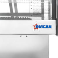 Omcan - 28" Stainless Steel Countertop Drop-in Curved Glass Refrigerated Display Showcase - 47560