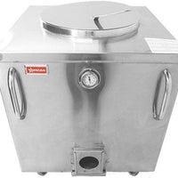 Omcan - 28" x 30" Drum Stainless Steel Charcoal Tandoor Clay Oven - 47439