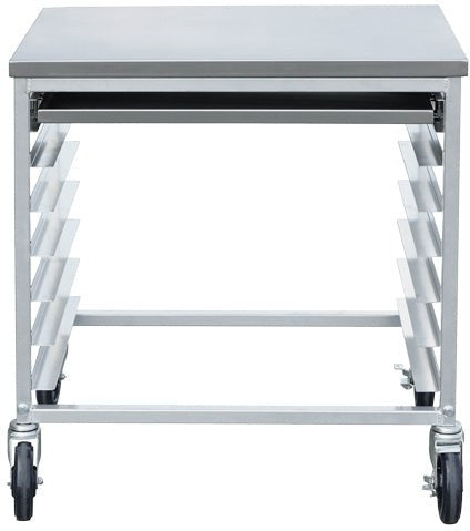Omcan - 28.25″ x 18″ x 30″ Aluminium Meat Slicer Cart - 44722