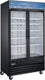 Omcan - 29 Cu.Ft. Black Display Freezer With Double Glass Door - 51031