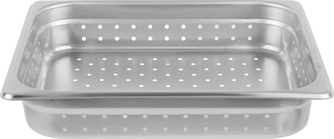 Omcan - 2.5" Deep 1/2-Size Perforated Steam Table Pan, Pack of 10 - 85200