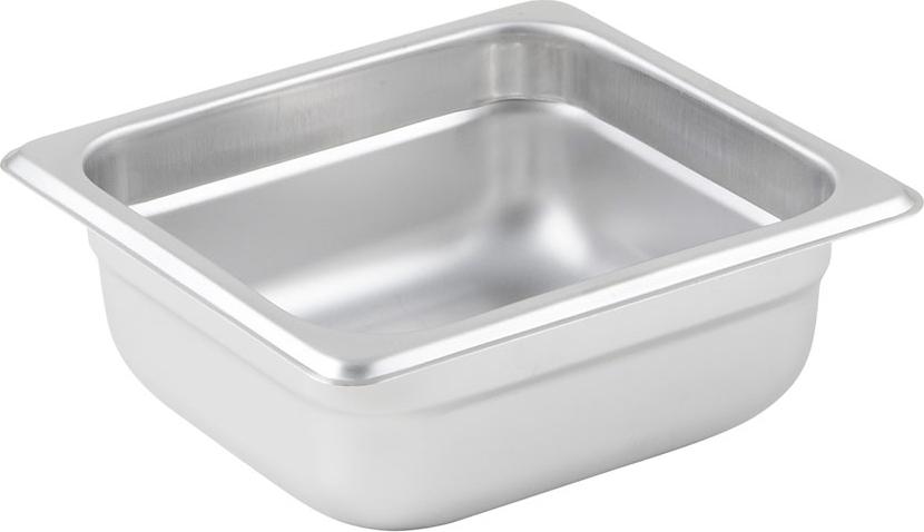 Omcan - 2.5" Deep 1/6-Size Stainless Steel Steam Table Pan, Pack of 20 - 80277