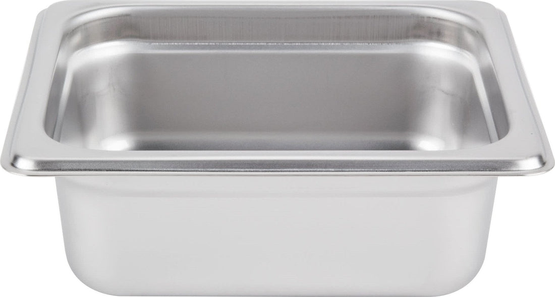 Omcan - 2.5" Deep 1/6-Size Stainless Steel Steam Table Pan, Pack of 20 - 80277