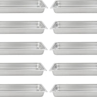 Omcan - 2.5" Deep Full Size Stainless Steel Steam Table Pan, Pack of 10 - 80257