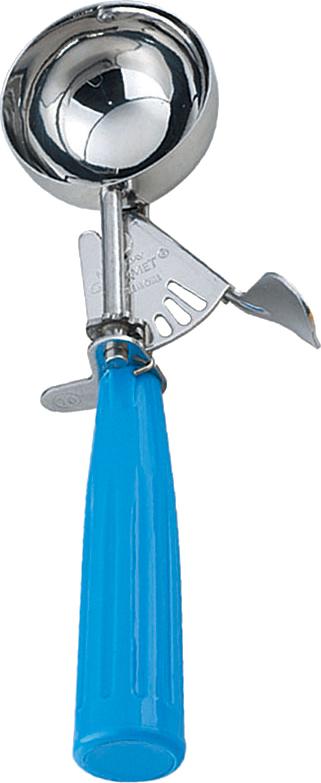 Omcan - 2.75 oz Blue Ice Cream Scoop, Pack of 10 - 34844
