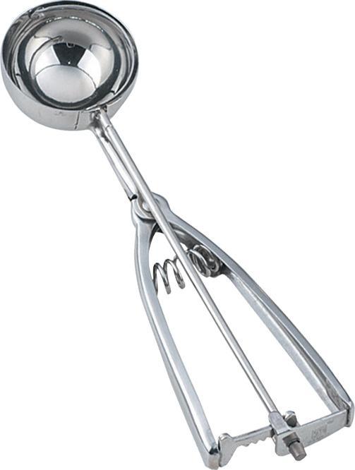 Omcan - 2.75 oz Stainless Steel Ice Cream Scoop Disher, Pack of 10 - 34852
