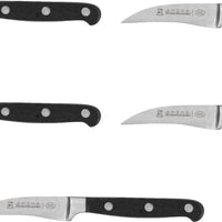 Omcan - 3” Anton Forged Turning/Peeling Knife, Pack of 5 - 18348