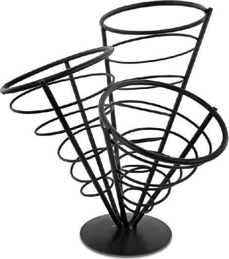 Omcan - 3 Cone French Fry Holder, Pack of 5 - 80256