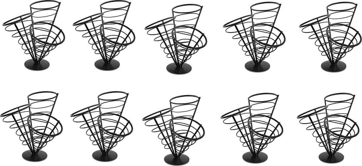 Omcan - 3 Cone French Fry Holder, Pack of 5 - 80256