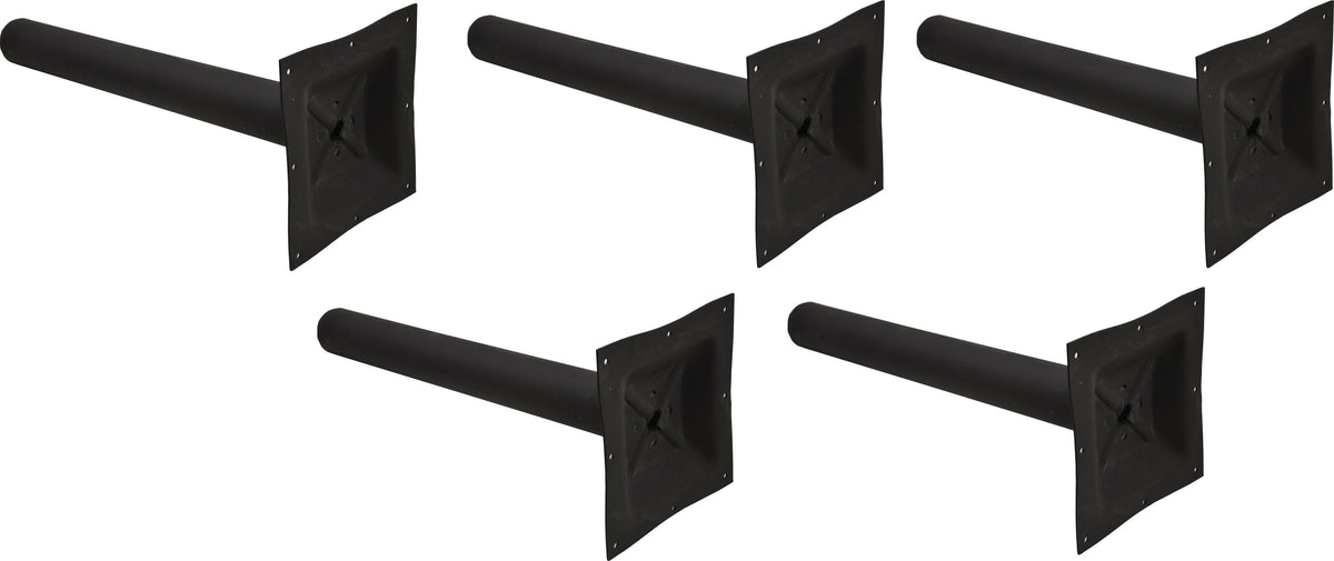 Omcan - 3" D x 28.5" H Black Column with Square Top Spider, Pack of 4 - 43206