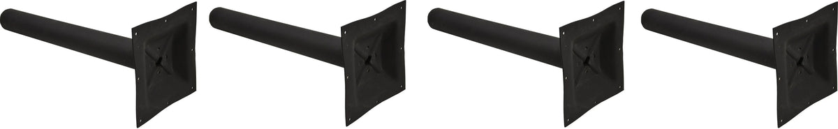 Omcan - 3" D x 40" H Black Column with Square Top Spider, Pack of 3 - 43509