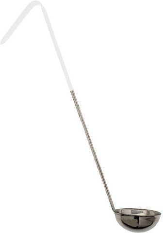 Omcan - 3 Oz One-Piece Stainless Steel Ladle with Ivory Handle, Pack of 35 - 80763