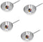 Omcan - 3 QT Aluminium Saute Pan, Pack of 3 - 43442