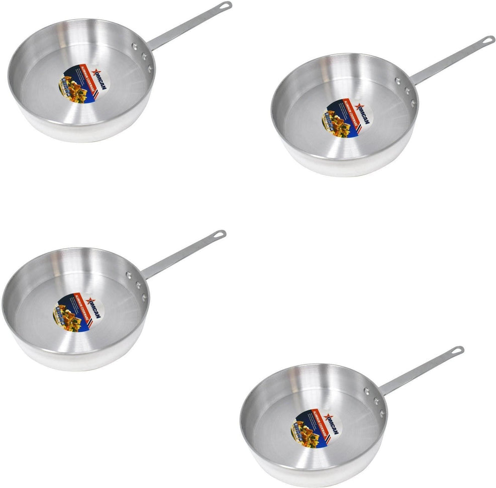 Omcan - 3 QT Aluminium Saute Pan, Pack of 4 - 43442