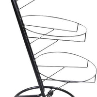 Omcan - 3-Tier Black Display Stand with 5 Wheels - 44294