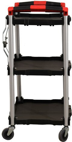 Omcan - 3 Tier Black Folding Dining Cart - 47108