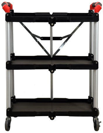 Omcan - 3 Tier Black Folding Dining Cart - 47108