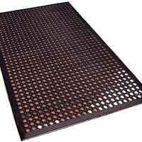 Omcan - 3’ x 5’ Black Anti-Fatigue Mat, Pack of 4 - 23584