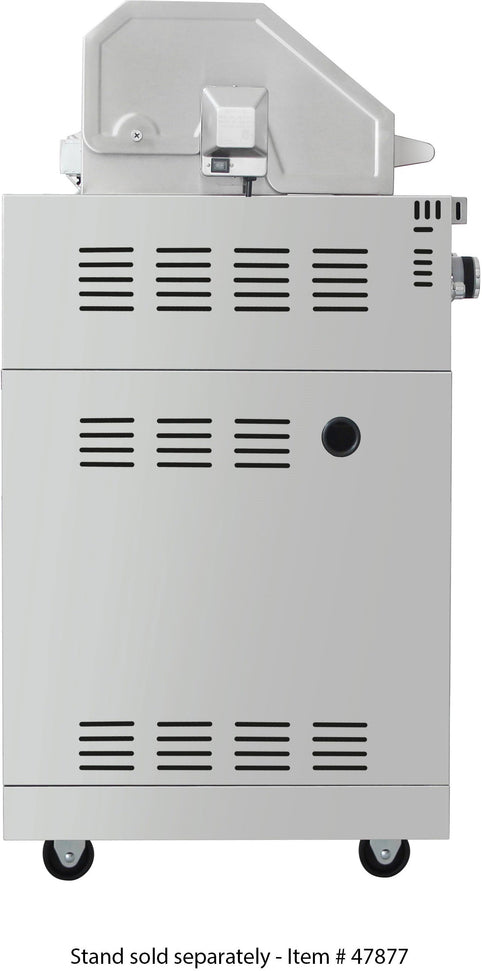 Omcan - 30", 5 Burners Propane Gas BBQ Grill with 58,000 BTU and Rotisserie Kit, Warming Rack - CE-CN-0030-B LP