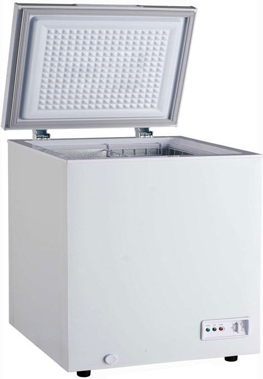 Omcan - 30" 5 Cu. Ft Chest Freezer With Solid Flat Top - 46501