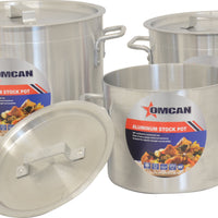 Omcan - 30 QT Commercial Grade Aluminum Stock Pot - 43371