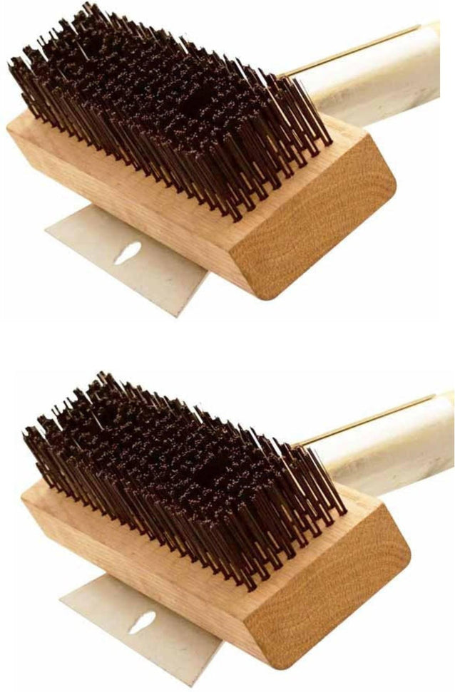 Omcan - 30" Ultimate Oven And Grill Brush with Round Carbon Steel Wires, Pack of 2 - 44216