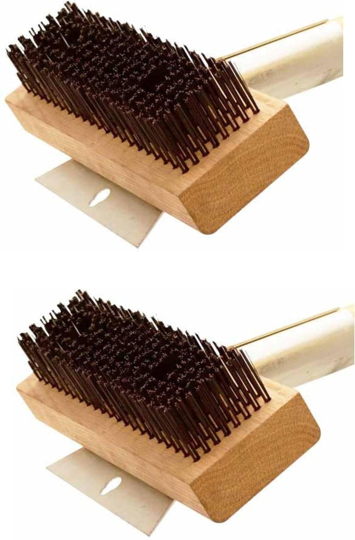 Omcan - 30" Ultimate Oven And Grill Brush with Round Carbon Steel Wires, Pack of 2 - 44216