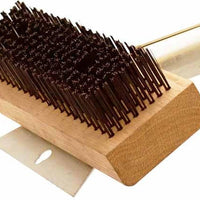 Omcan - 30" Ultimate Oven And Grill Brush with Round Carbon Steel Wires, Pack of 2 - 44216