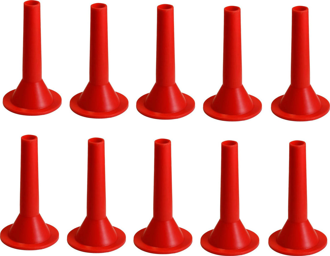 Omcan - 30 mm Plastic Spout for #32 Meat Grinder, Pack of 10 - 10028