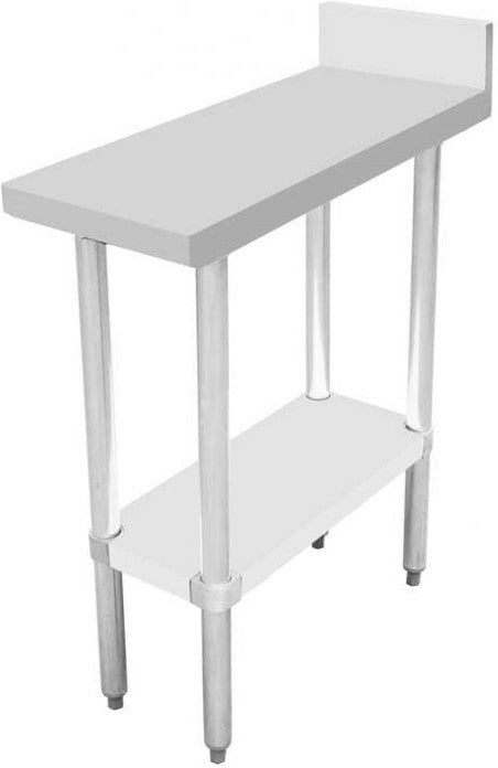 Omcan - 30" x 12" Stainless Steel Equipment Filler Table with 4" Backsplash - 46513