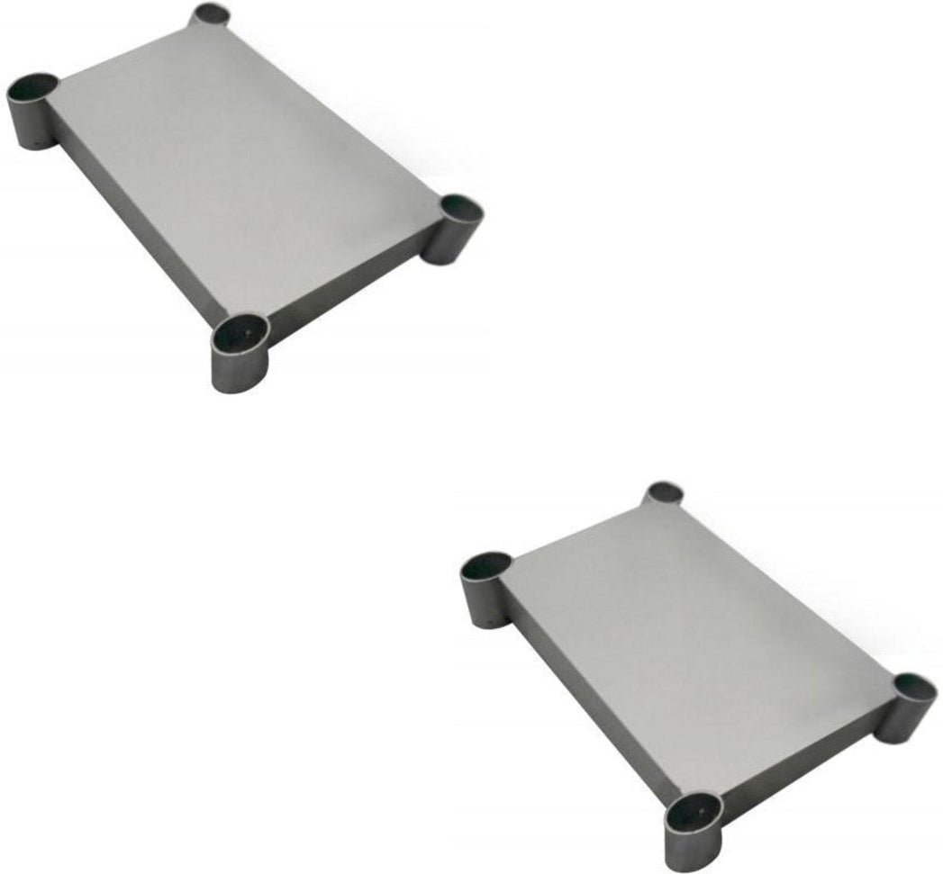 Omcan - 30″ x 12″ Stainless Steel Undershelf for 47691 All Stainless Steel Work Table, Pack of 2 - 47677