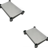 Omcan - 30″ x 12″ Stainless Steel Undershelf for 47691 All Stainless Steel Work Table, Pack of 2 - 47677